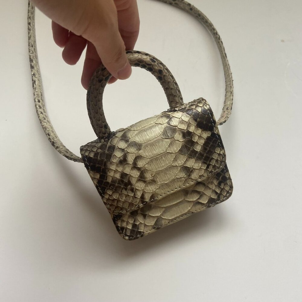 Gelareh Mizrahi Itsy Bitsy micro mini natural top handle bag